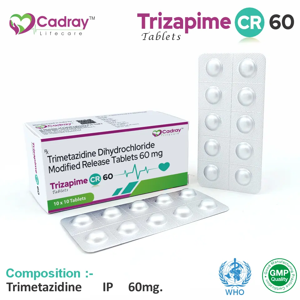 Trimetazidine 60 mg Tablet in PCD Pharma Franchise